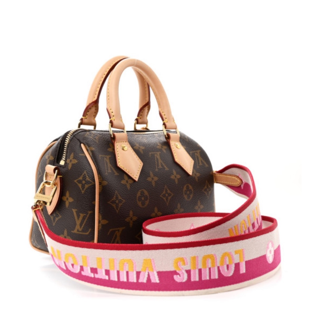 Louis Vuitton Pink and White Shoulder/Crossbody Strap